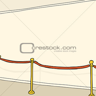 Stanchion and Blank Wall