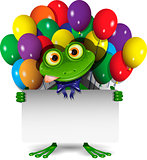 Frog and Balloons