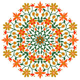 floral pattern element