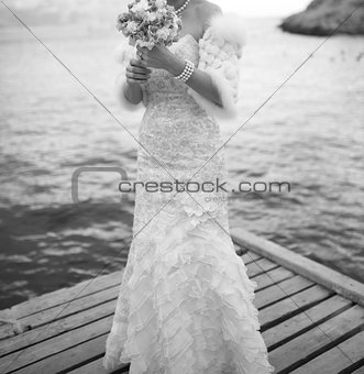 bride at the pier