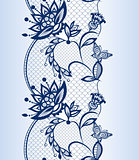 Abstract lace with elements of butterflies and flowers