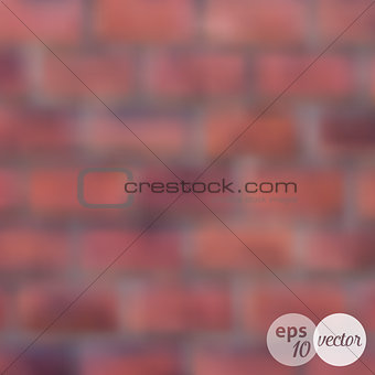 Blurred brick wall background