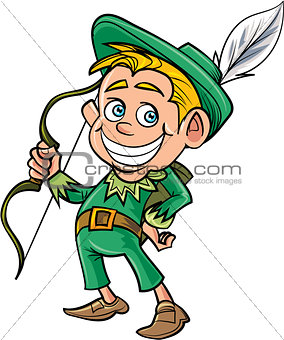 Cartoon cute Robin Hood