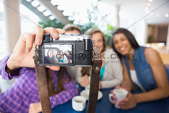 Young students taking a selfie