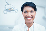 Close up portrait of female dentist