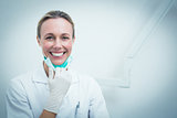 Portrait of female dentist