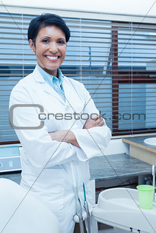Portrait of smiling female dentist