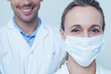 Close up portrait of dentists