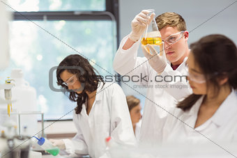 Science students working in the laboratory