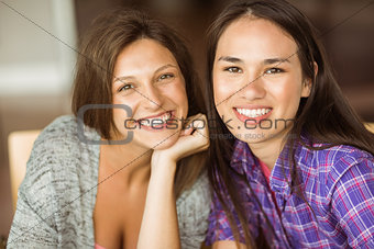 Portrait of smiling friends student