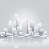 Abstract grey city background