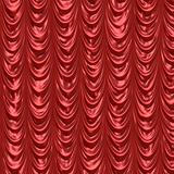 Red satin curtains