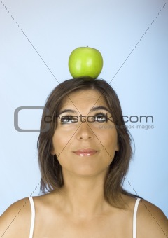 Apple on the head