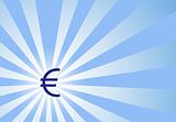 Focus on Euro Dollar with Sunwave Background