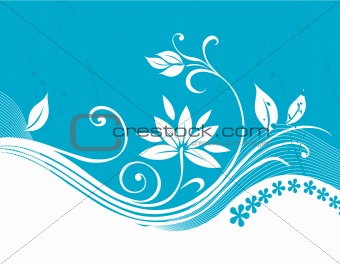 Floral abstract. Vector.