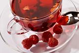 tea with raspberry