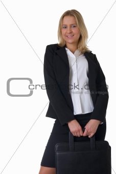 Blonde business woman
