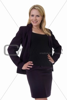 Blonde business woman