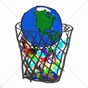 Earth in Garbage