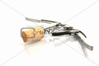 Cork and elegant corkscrew
