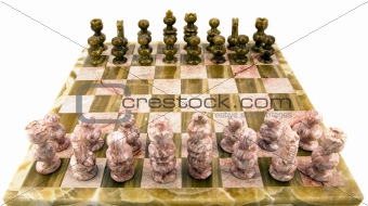 Chess Pieces and Board