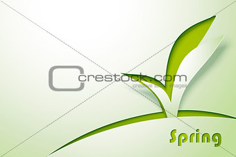 Green sprout abstract background
