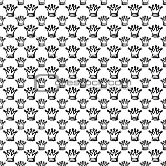 seamless pattern with crown