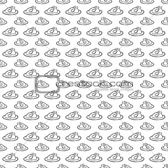 seamless pattern with fried chicken