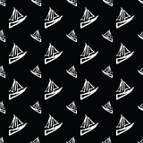 black seamless pattern