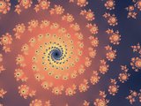 Decorative fractal spiral
