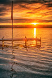 sunrise Starnberg lake