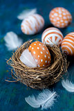 Easter egg in a nest  