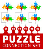 Puzzle connection set