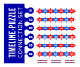 Timeline puzzle connection set