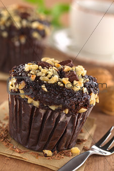 Chocolate-Walnut Muffins