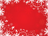 abstract artistic red christmas  background