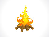 abstract artistic detailed burning wood flame background