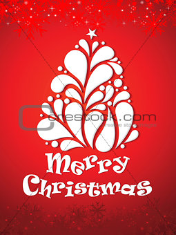 abstract artistic christmas tree background