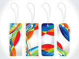 abstract colorful multiple sale tag