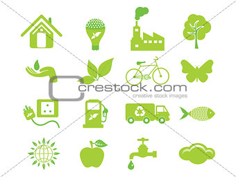 abstract multiple eco icon 