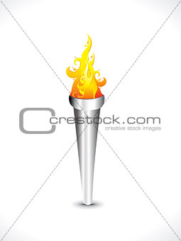 abstract artistic flaming torch 