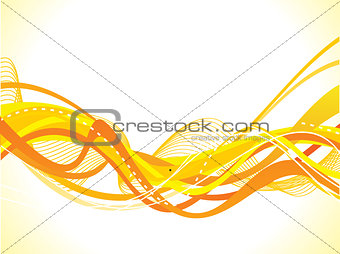 abstract yellow wave background 