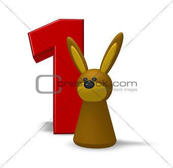 number one and rabbit