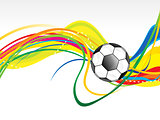 abstract artistic football wave background