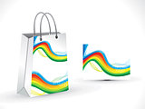 abstract  colorful  rainbow shopping bag