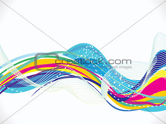 abstract colorful  rainbow wave background