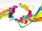 abstract colorful rainbow explode background