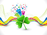 abstract colorful artistic st patrick background