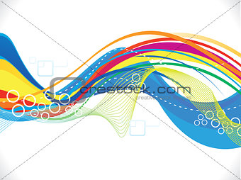 abstract artistic colorful wave background