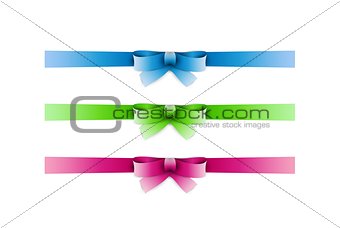 collection of the three ribbons